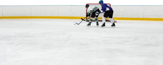 Two Male Players Competing in Ice Hockey Rink with Transparent Background - Download Free Stock Videos Pikwizard.com