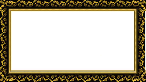 transparent baroque frame, ornate filigree with gilded details - Download Free Stock Videos Pikwizard.com