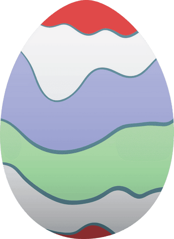 colorful easter egg illustration on transparent background - Download Free Stock Videos Pikwizard.com