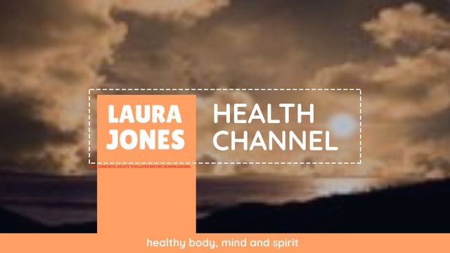 Health Channel Promotional Banner with Tranquil Sunset Background - Download Free Stock Templates Pikwizard.com