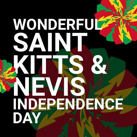 st. kitts and nevis independence celebration design art - Download Free Stock Templates Pikwizard.com