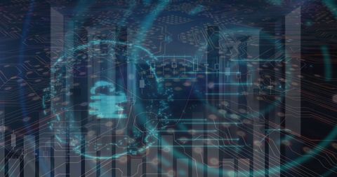 Data Security Overlay on Digital Financial Screen - Download Free Stock Images Pikwizard.com