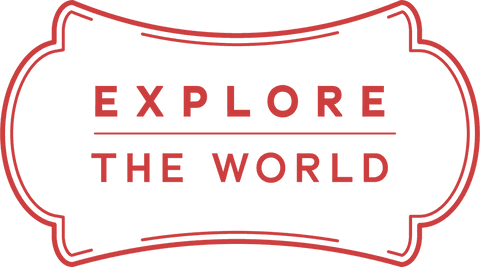 Red Travel Badge with Explore the World Text on Transparent Background - Download Free Stock Videos Pikwizard.com
