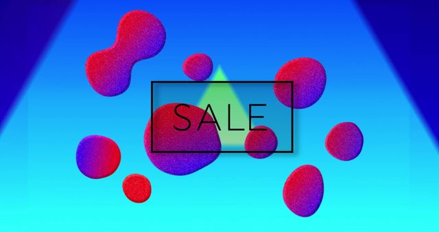 Vibrant Cyber Sale Background with Abstract Shapes - Download Free Stock Images Pikwizard.com