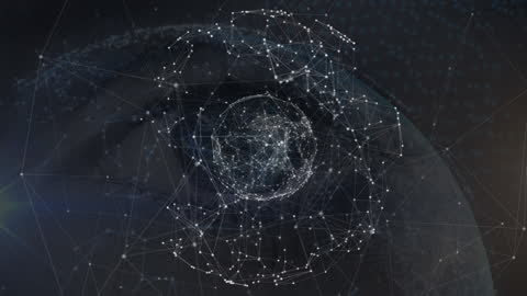 Global Network Connections and Digital Sphere Representation