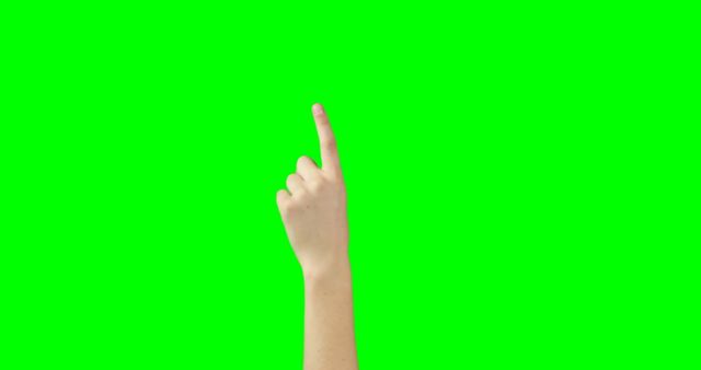 Hand Pointing Upwards on Green Screen Background - Download Free Stock Images Pikwizard.com