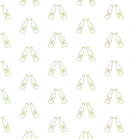 patterned beer bottle row illustration on transparent background - Download Free Stock Videos Pikwizard.com