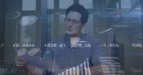 Data-Driven Insights Unfold as Businessman Analyzes Financial Trends - Download Free Stock Images Pikwizard.com