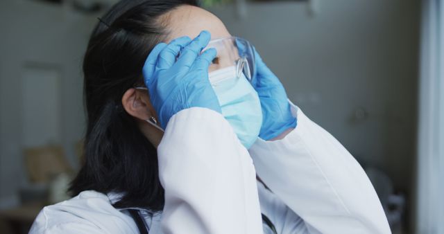 Female Doctor Wearing Safety Gear for Protection - Download Free Stock Images Pikwizard.com