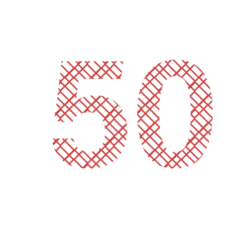 stylish red 50 number with pattern on transparent background - Download Free Stock Videos Pikwizard.com