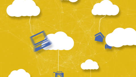 Abstract Cloud Computing and Connectivity Concept