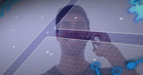 Innovative communication technology digital age concept