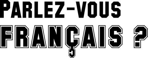 French questioning phrase on transparent background