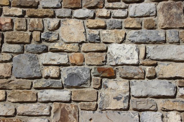 Rustic Stone Wall Texture with Various Shapes and Colors - Download Free Stock Photos Pikwizard.com