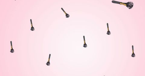Repeating Makeup Brush Pattern on Pink Background - Download Free Stock Images Pikwizard.com
