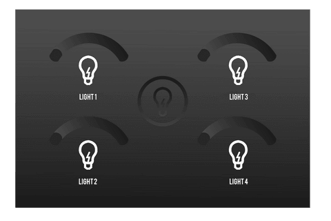 transparent smart home light control interface - Download Free Stock Videos Pikwizard.com