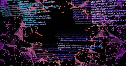 Digital Data Processing Network with Abstract Connections - Download Free Stock Images Pikwizard.com