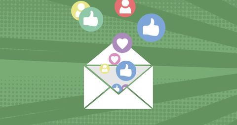 email marketing concepts with social media icons - Download Free Stock Images Pikwizard.com