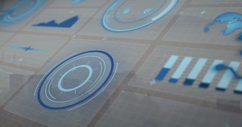 Digital Financial Data Interface Overlaying Urban Landscape - Download Free Stock Images Pikwizard.com