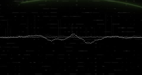 Digital Data Grid with Animated Lines and Processing Visuals