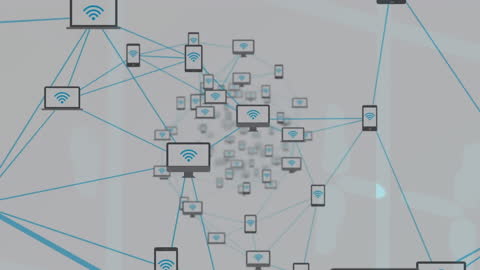 Digital Network of Computers and Smartphones Connected Globally
