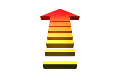 red to yellow gradient arrow on transparent background vector - Download Free Stock Videos Pikwizard.com