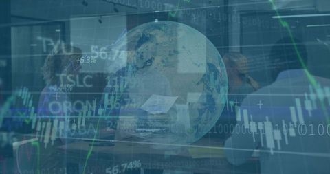 Global Finance Team Collaborating with Market Data, Analytics and Interactive Charts