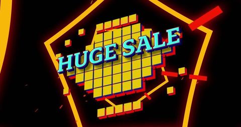 Dynamic huge sale advertising banner