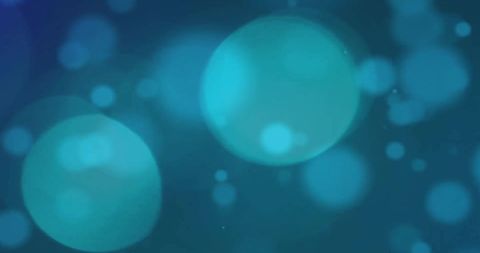 Glowing Blue Light Spots on Abstract Background