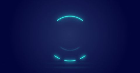 Futuristic Neon Tech Loading Graphic on Dark Background - Download Free Stock Images Pikwizard.com