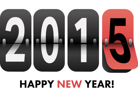happy new year 2015 digital flipping clock on transparent background - Download Free Stock Videos Pikwizard.com
