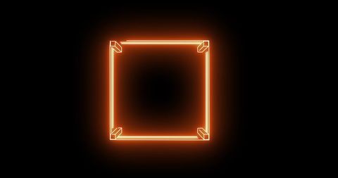 Glowing Neon Boxing Ring with Dark Background