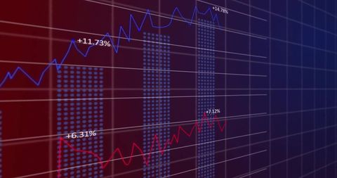 Global Financial Data Analysis on Grid Background - Download Free Stock Images Pikwizard.com