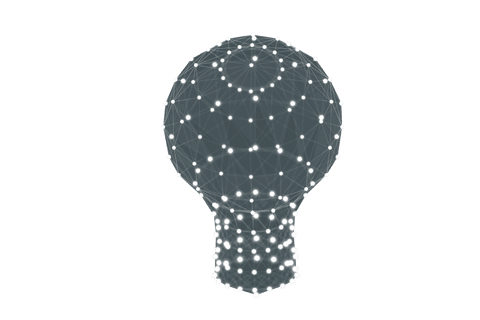 transparent glowing light bulb made of digital network connections - Download Free Stock Videos Pikwizard.com