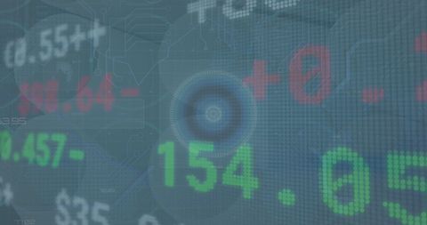 Digital Financial Data Overlay with Stock Market Indicators - Download Free Stock Images Pikwizard.com