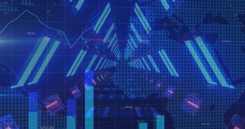 Digital Interface for Global Business Data Processing - Download Free Stock Images Pikwizard.com