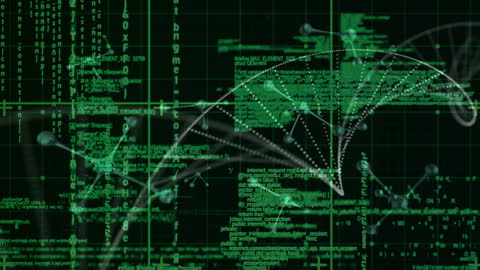 Futuristic Data Network and Code Animation