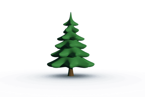 vector illustration green christmas tree on transparent background - Download Free Stock Videos Pikwizard.com