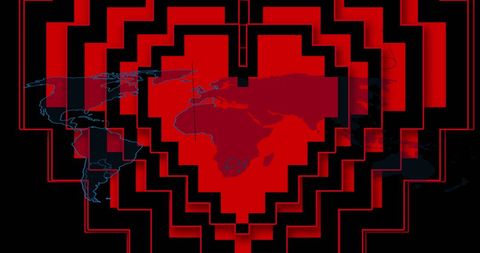 Cyber heartbeat visualizes digital global connections