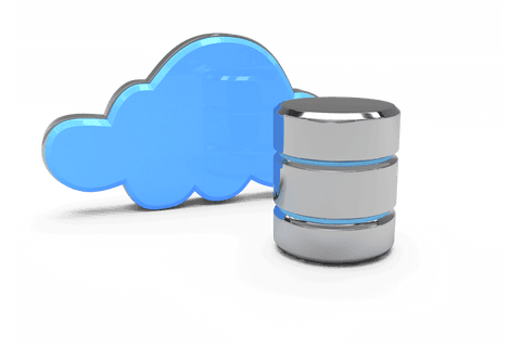 transparent cloud symbol with digital database concept - Download Free Stock Videos Pikwizard.com