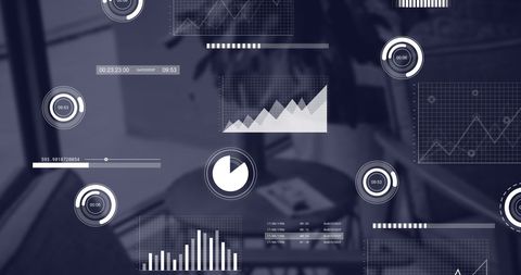 Digital Financial Data and Analytics Over Office Desk - Download Free Stock Images Pikwizard.com