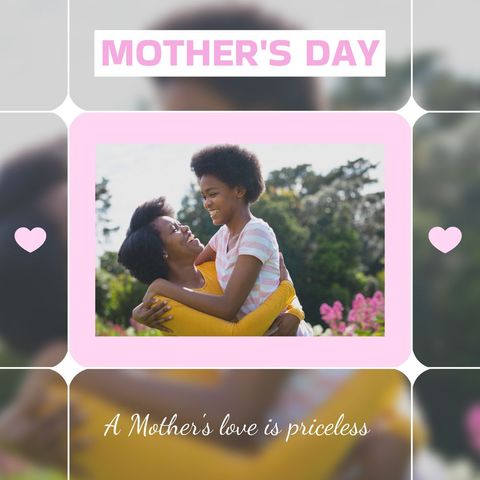 Mother's Day Celebration with Joyful Bonding Moment - Download Free Stock Templates Pikwizard.com
