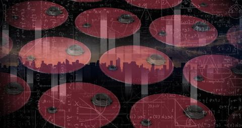 Financial data overlay on petrol barrels illustrating global business