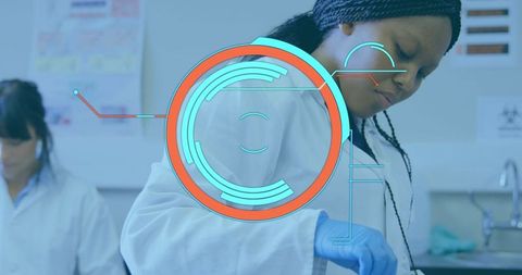Innovative scientific research with advanced technology