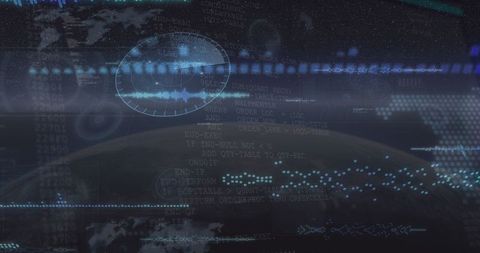 futuristic interface with global data streams and digital holograms - Download Free Stock Images Pikwizard.com