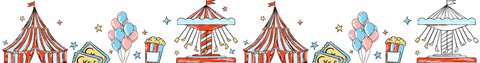 Festive Carnival Funfair Icon Strip on Transparent Background - Download Free Stock Videos Pikwizard.com