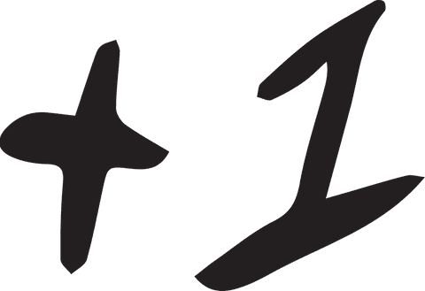 Stylized Plus One Symbol on Transparent Background - Download Free Stock Videos Pikwizard.com