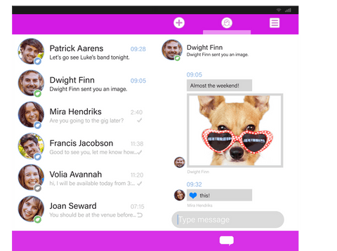 digital screenshot of modern messaging app with transparent theme - Download Free Stock Videos Pikwizard.com