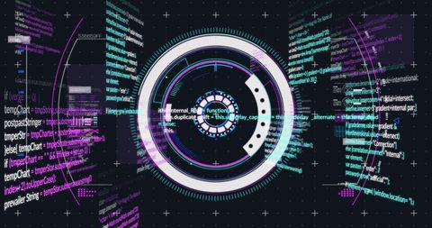 Futuristic Digital Interface with Scanning Radar Graphic Design - Download Free Stock Images Pikwizard.com