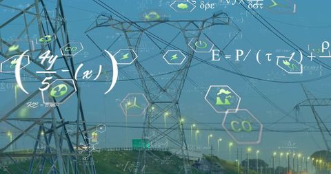 Digital data overlay on eco-friendly electricity grid